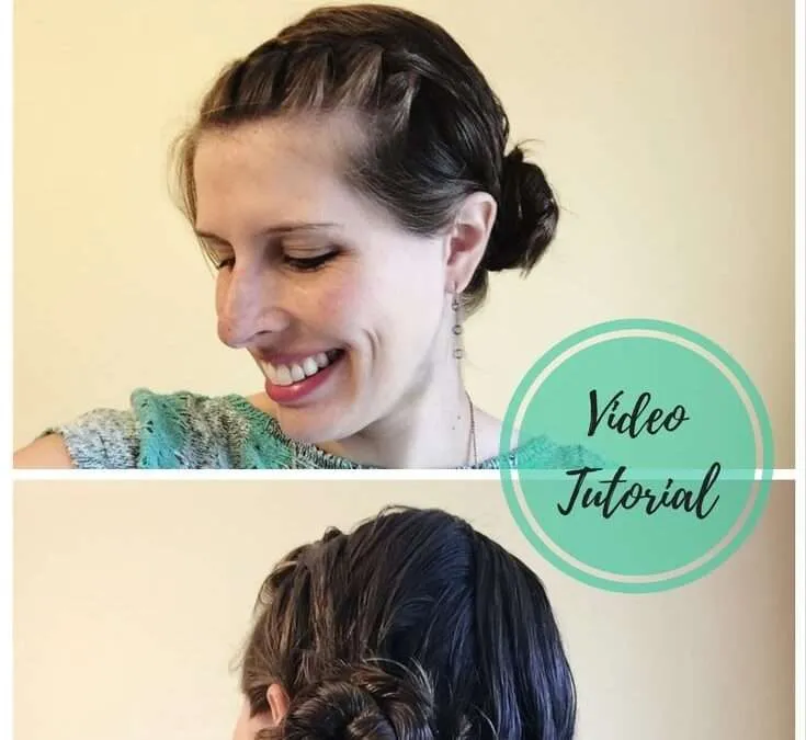 Easy Mom Hair (Wet Hair Style): Wrap Around Braided Bun