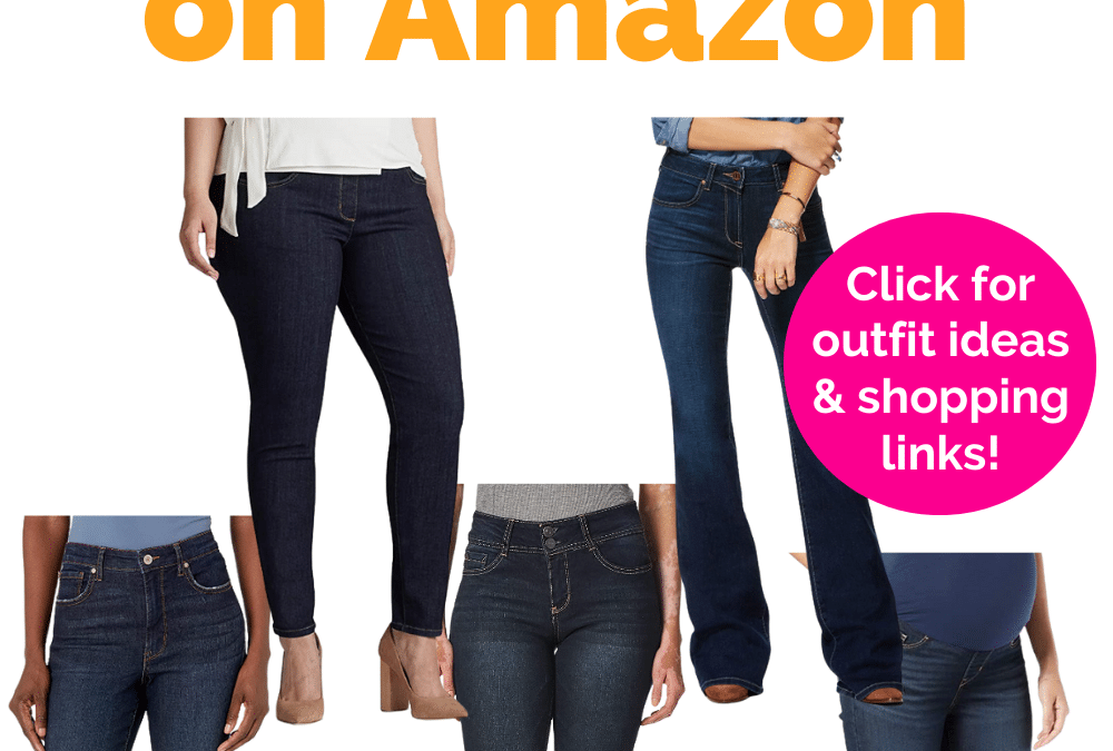Best Dark Wash Jeans on Amazon + 3 Outfit Ideas
