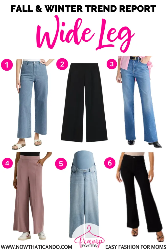 Wide leg trend for fall winter 2024 2025