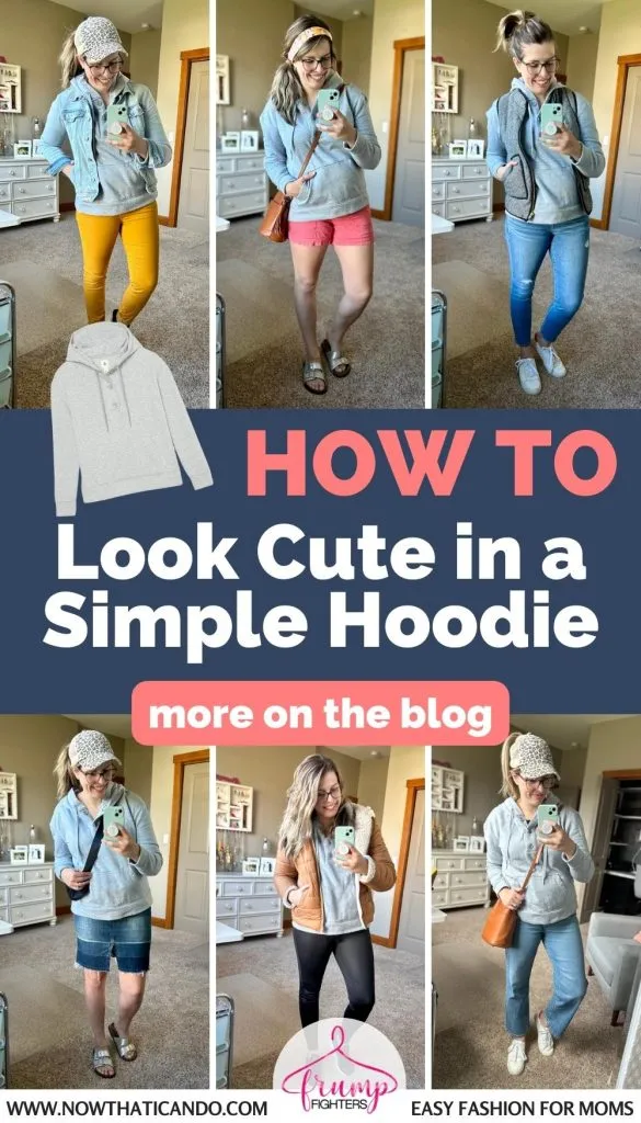 Wondering how to style a gray hoodie to look put together? I'm giving you 8 cute hoodie outfits using clothes you probably already have + showing you where to buy cute hoodie sweatshirts! How to Style a Gray Hoodie - Cute Hoodie Outfits for Women in fall, winter, and spring