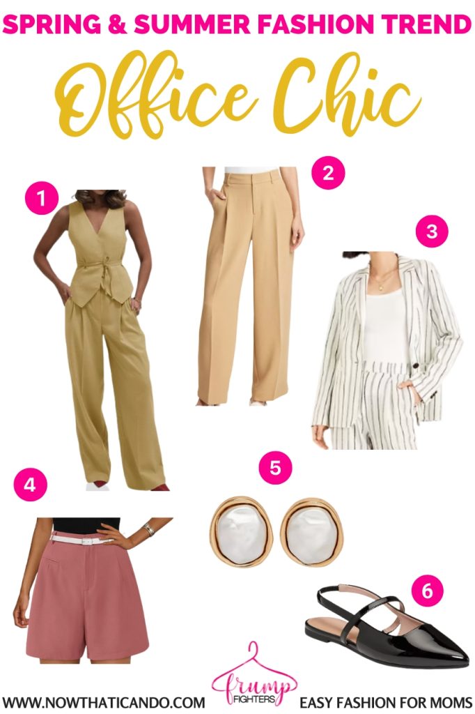 example of office chic trend - where to buy - 2025 spring summer fashion trends forecast for women moms pinterest - casual - what's in style this year for warm weather