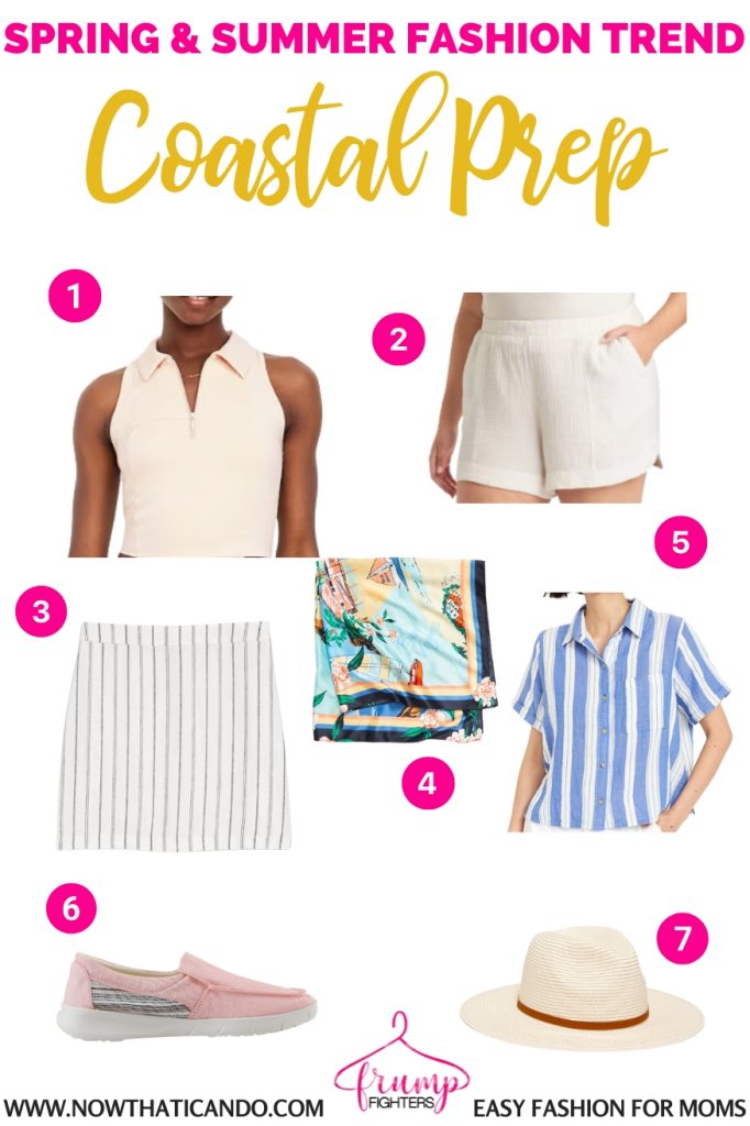 example of coastal prep trend - where to buy - 2025 spring summer fashion trends forecast for women moms pinterest - casual - what's in style this year for warm weather