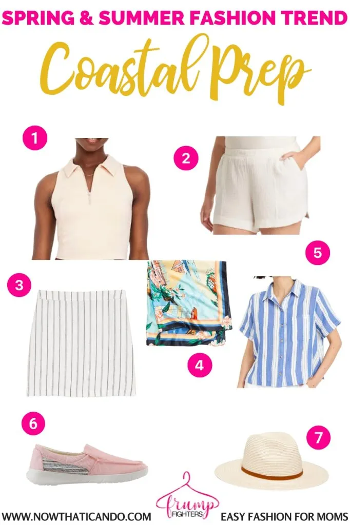 example of coastal prep trend - where to buy - 2025 spring summer fashion trends forecast for women moms pinterest - casual - what's in style this year for warm weather