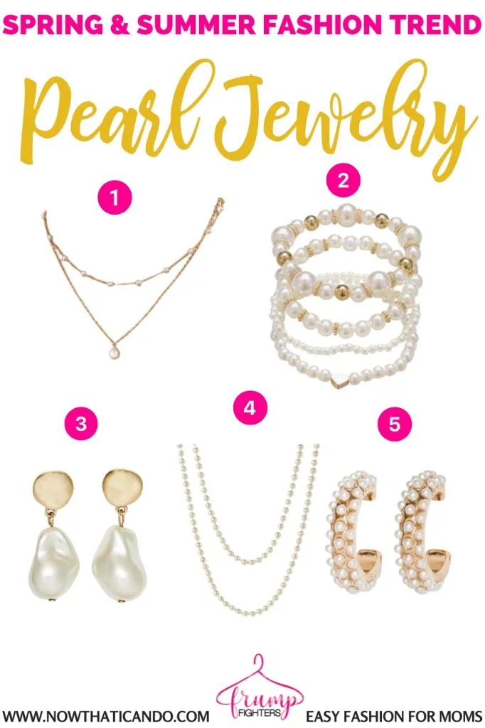 Pearl jewelry trend - 2025 spring summer fashion trends forecast for women moms pinterest - casual - what's in style this year for warm weather