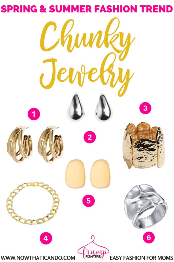 chunky jewelry - where to buy - 2025 spring summer fashion trends forecast for women moms pinterest - casual - what's in style this year for warm weather