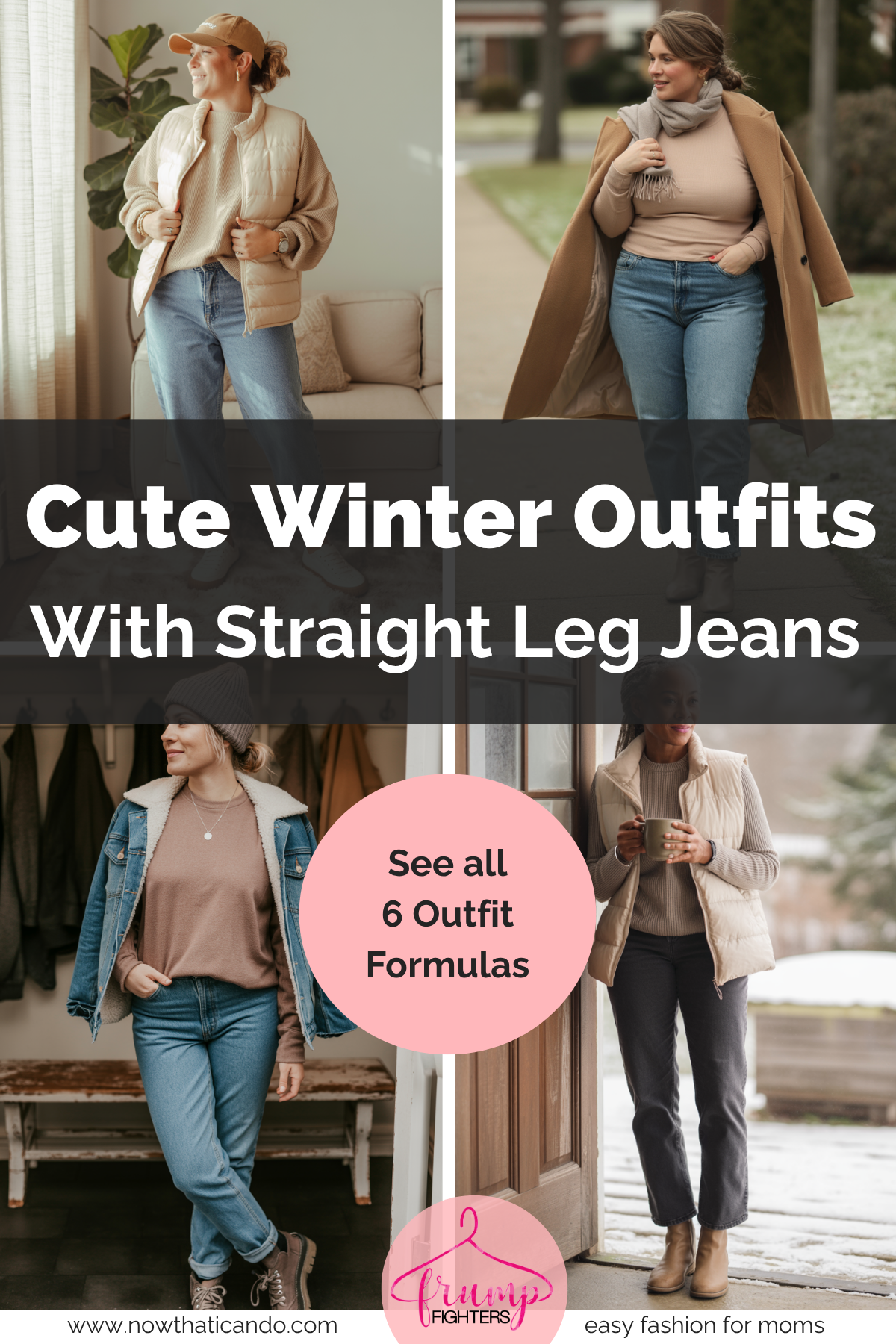 6 Straight Leg Jeans Outfits for Winter (+ Best Shoes)