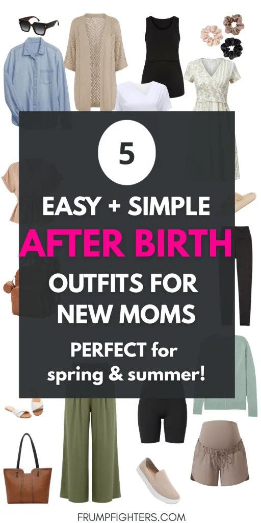 5 easy and simple after birth outfits for new moms styled for spring and summer