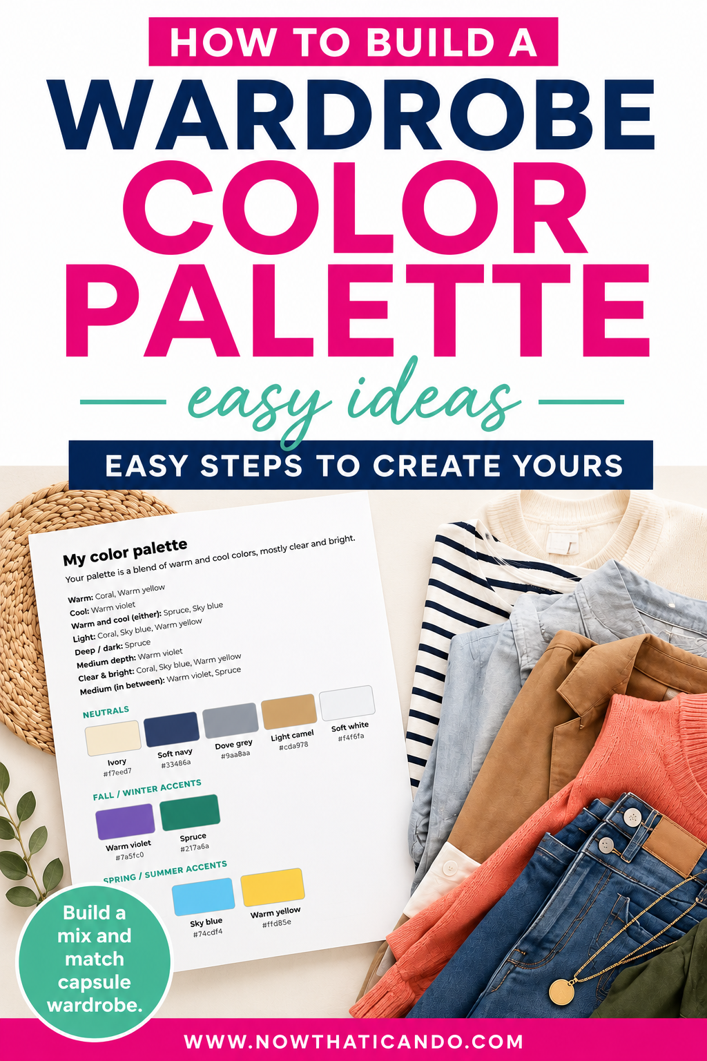 How to Build a Capsule Wardrobe Color Palette